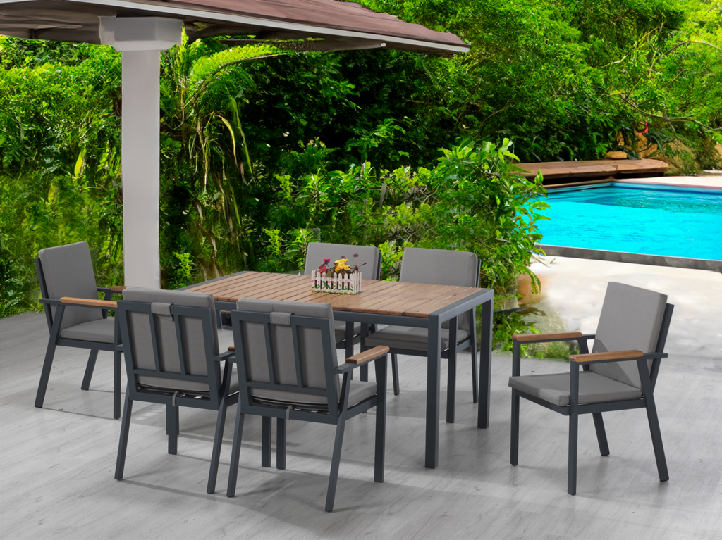 REGAL 6 LI YEMEK TAKIMI MINDERLİ CAMLI